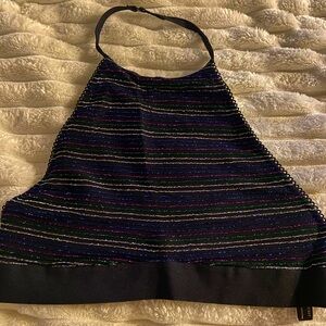 Sparkly black cute crop top!